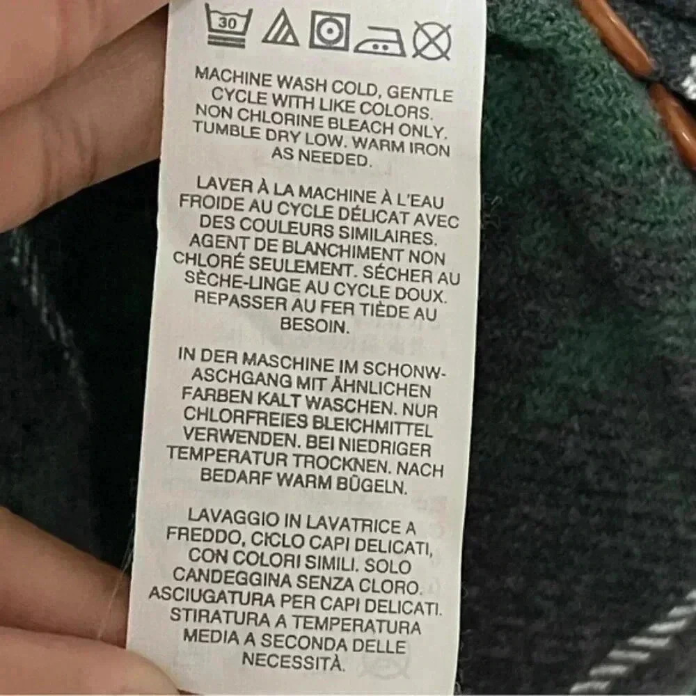 J.Crew Wallace & Barnes Men’s Green Plaid Flannel Shirt, 100% Cotton, Sz Medium - Picture 3 of 14